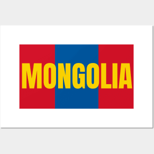 Mongolia Flag Colors Posters and Art